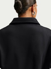 Nike Black Studio Fleece Oversized Cropped T-Shirt - Image 5 of 6