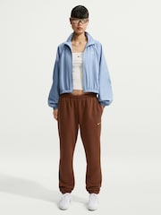 Nike Cacao Wow Brown Studio Fleece Mid Rise Cuffed Joggers - Image 3 of 7