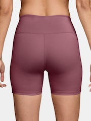 Nike Pink Smoke One High-Waisted 5" Biker Shorts - Image 2 of 4