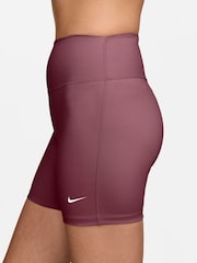 Nike Pink Smoke One High-Waisted 5" Biker Shorts - Image 3 of 4