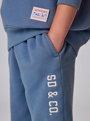 Superdry Blue Graphic Sweatshirt and Joggers Set - Image 4 of 13
