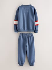 Superdry Blue Graphic Sweatshirt and Joggers Set - Image 8 of 13