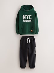 Superdry Graphic Hoodie and Joggers Set - Bild 1 av 6