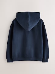 Superdry Navy Graphic Hoodie - Image 7 of 10