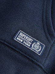 Superdry Navy Graphic Hoodie - Image 9 of 10
