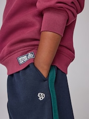 Superdry Red/Navy Graphic Sweatshirt and Joggers Set - Image 6 of 13