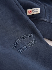 Superdry Navy Embossed Hoodie and Joggers Set - Image 3 of 8