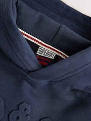 Superdry Navy Embossed Hoodie and Joggers Set - Image 5 of 8
