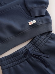 Superdry Navy Embossed Hoodie and Joggers Set - Image 6 of 8