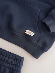 Superdry Navy Embossed Hoodie and Joggers Set - Image 7 of 8