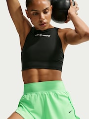 Nike Illusion Green Pro Sculpt Dri FIT High Waisted 2 in 1 13 Inch Shorts - Image 5 of 6