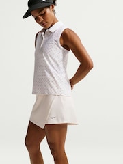 Nike White Victory Dri-FIT Sleeveless Golf Polo T-Shirt - Image 3 of 5