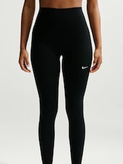 Nike Black One High Waisted Stirrup Leggings - Image 4 of 7