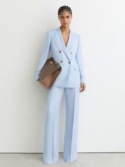 Plavo - Reiss Magda Dugmad na duplo kopčanje Peak-Lapel Odelo Jakna - Slika 1 od 9