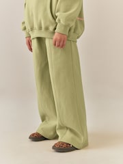 Green Wide Leg Joggers (3-16yrs) - Image 1 of 8