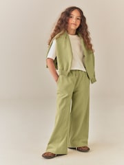 Green Wide Leg Joggers (3-16yrs) - Image 2 of 8