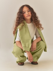 Green Wide Leg Joggers (3-16yrs) - Image 3 of 8