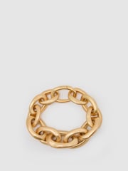 Reiss Gold Tyla Chunky Chain-Link Bracelet - Image 1 of 4
