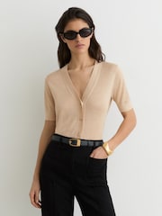 Reiss Neutral Seren Cardigan - Image 1 of 6