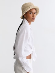 Reiss Natural Eva Hat - Image 1 of 5