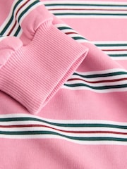 Pink/Green Stripe Long Sleeve Rugby Top (3-16yrs) - Image 7 of 8