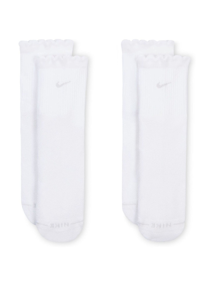 Nike Natural Everyday Elevated Mid Crew Socks 2 Pack - Image 2 of 4 Nike Natural Everyday Elevated Mid Crew Socks 2 Pack - Image 2 of 4