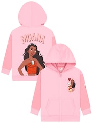 Character Pink Disney Moana Zip Up Hoodie - Image 1 of 12