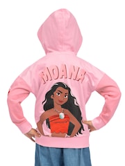 Character Pink Disney Moana Zip Up Hoodie - Image 10 of 12