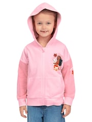 Character Pink Disney Moana Zip Up Hoodie - Image 11 of 12