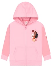 Character Pink Disney Moana Zip Up Hoodie - Image 3 of 12