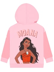 Character Pink Disney Moana Zip Up Hoodie - Image 5 of 12