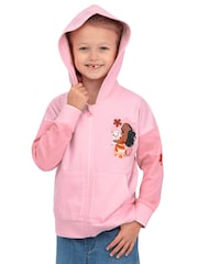 Character Pink Disney Moana Zip Up Hoodie - Image 6 of 12