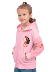 Character Pink Disney Moana Zip Up Hoodie - Image 8 of 12