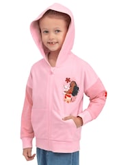 Character Pink Disney Moana Zip Up Hoodie - Image 9 of 12