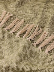 Furn Olive Dessa Woven Indoor Outdoor Throw - Image 3 of 3