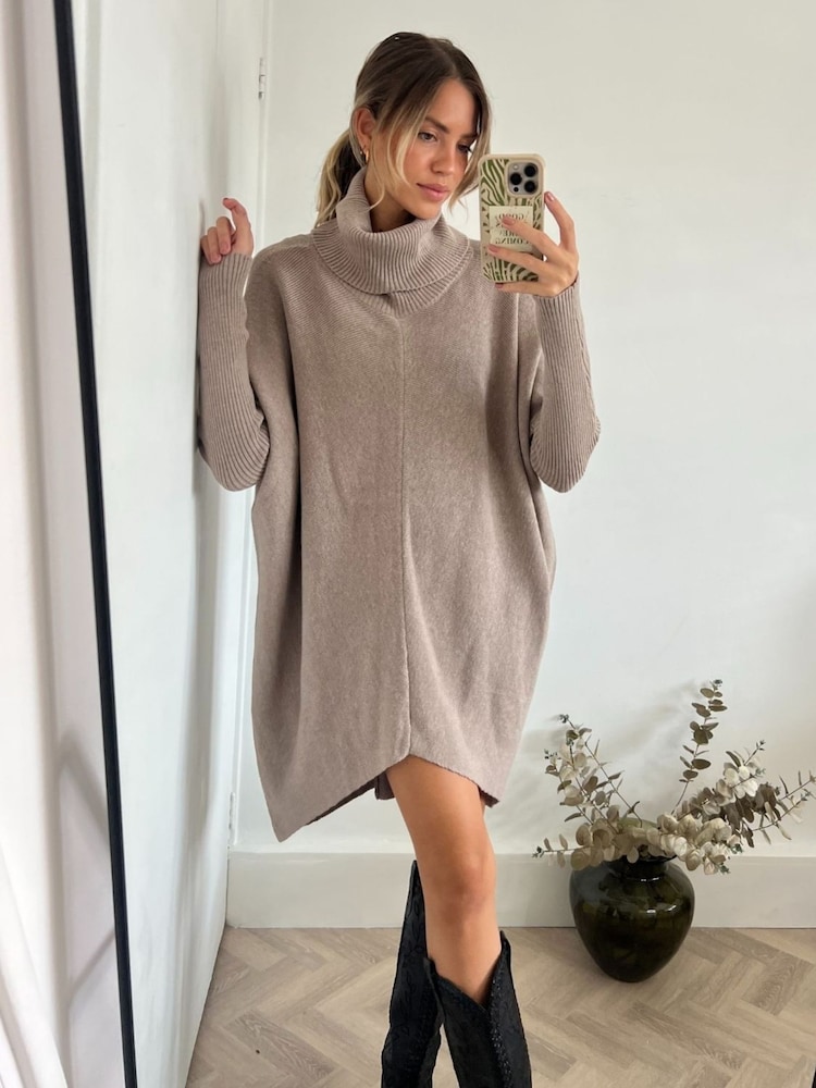 Style Cheat Natural Longer Length Hope Knitted Jumper - Image 1 of 3