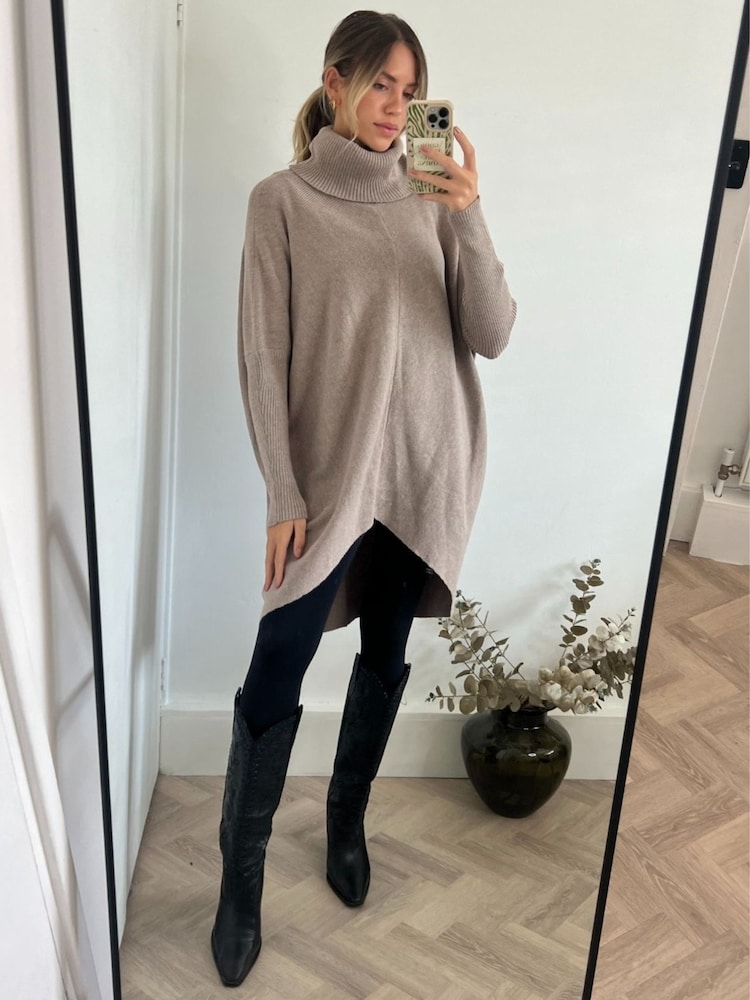 Style Cheat Natural Longer Length Hope Knitted Jumper - Image 2 of 3