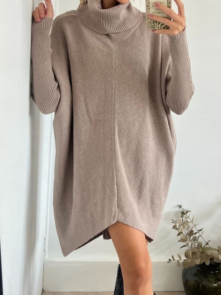 Style Cheat Natural Longer Length Hope Knitted Jumper - Image 3 of 3