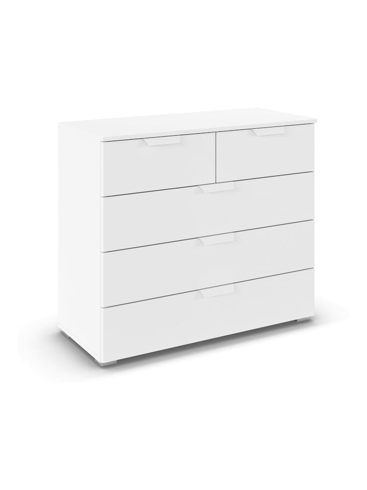 Rauch Alpine white Fosta 5 Drawer Chest - Image 3 of 3 Rauch Alpine white Fosta 5 Drawer Chest - Image 3 of 3