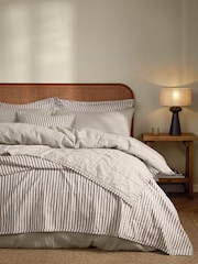 Yard Mole Hebden Stripe Stonewashed Cotton Bedspread - Image 1 of 4