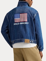 Polo Ralph Lauren Blue Polo Sport Denim Jacket - Image 8 of 8