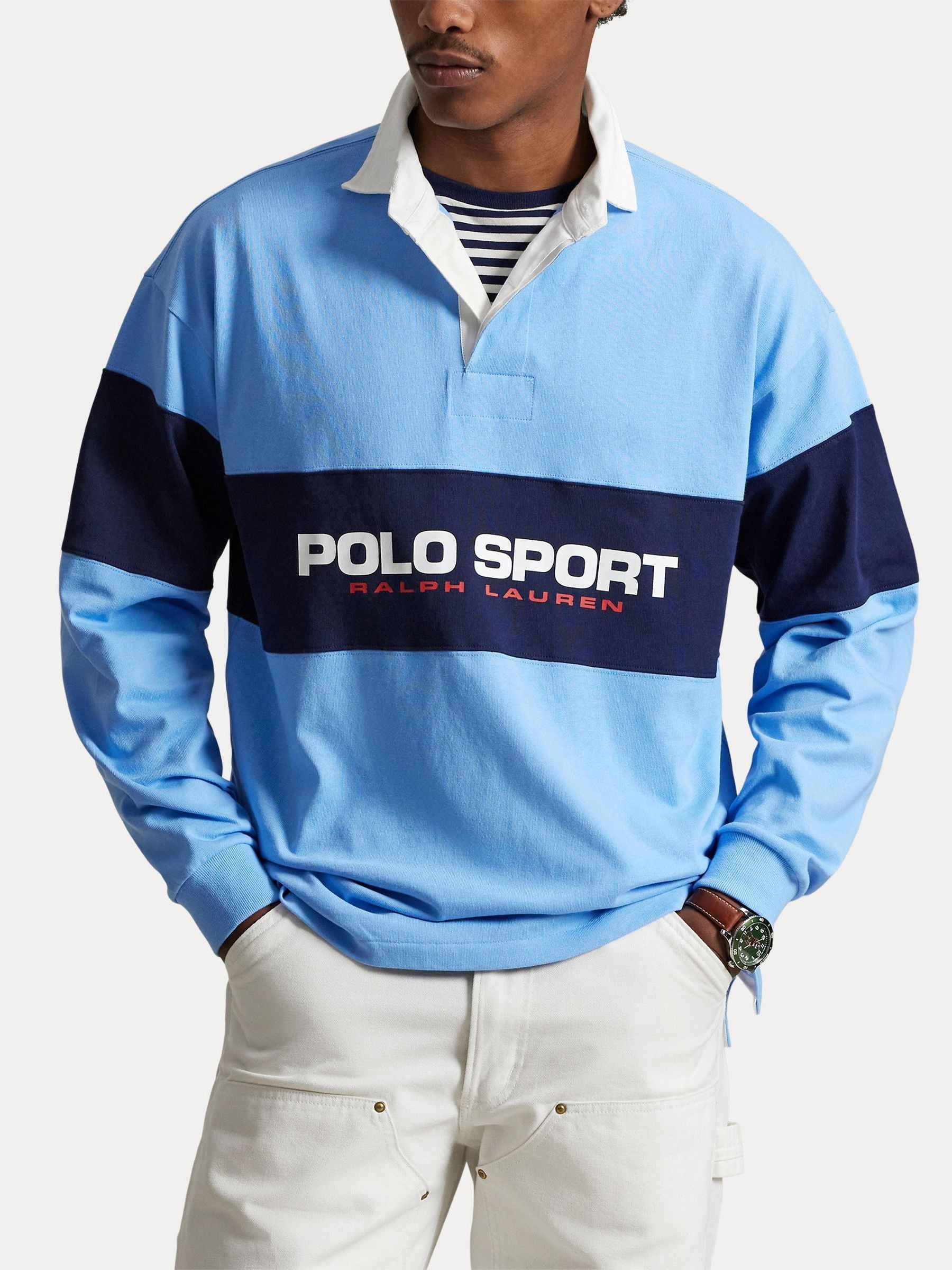 プ*読様 「新品」Polo Country Ralph Lauren ラグビーシ Next：日本 ブルー - Polo Ralph Lauren Polo Sport ラグビー シャツ