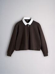 The Set 2 Pack Rugby Sweat Tops Berry Pink - Image 2 of 5