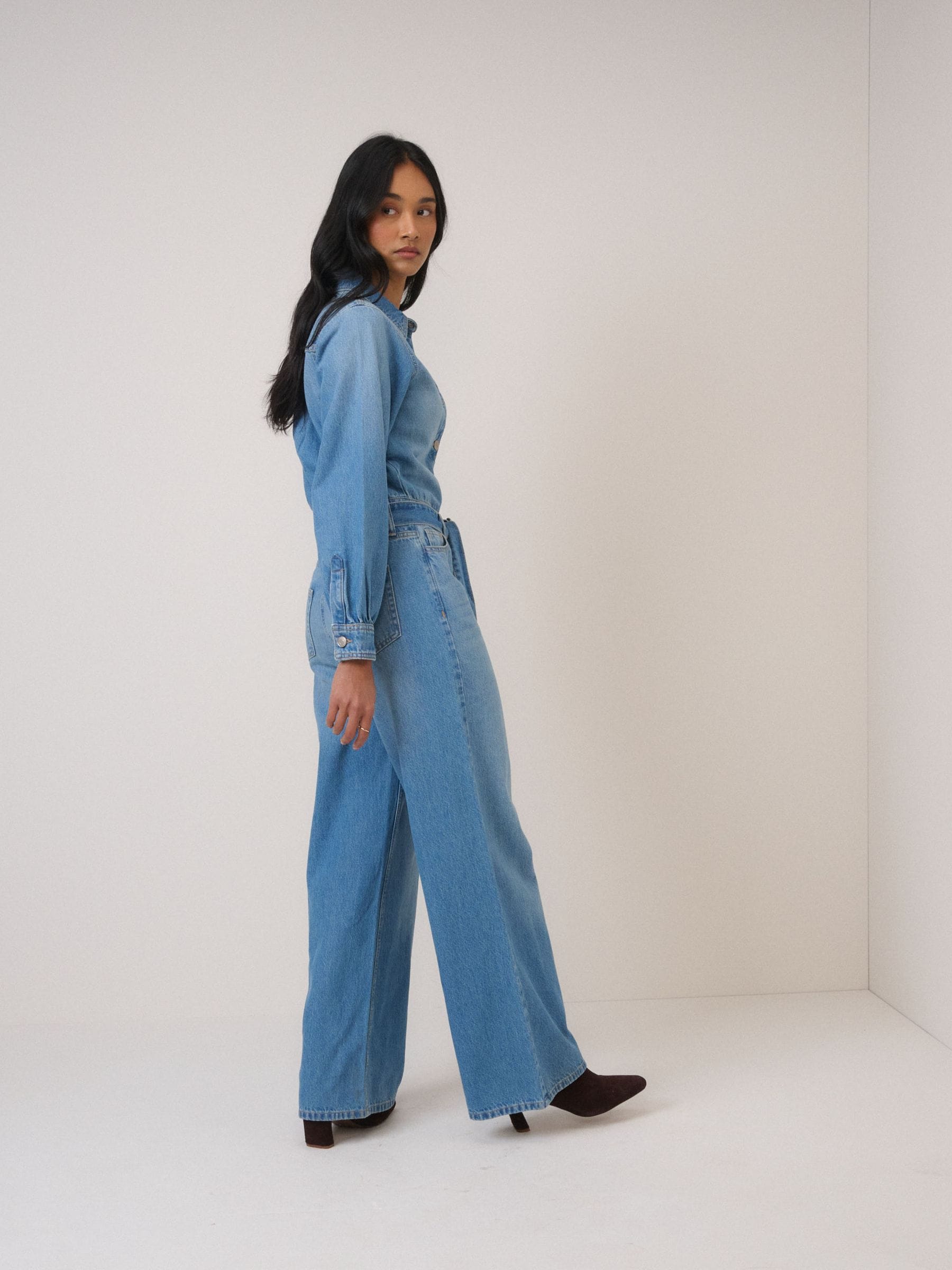 【新品未使用】HELLO LUPO blue denim 18-24m Buy Nobodys Child Blue Denim Jumpsuit from Next USA