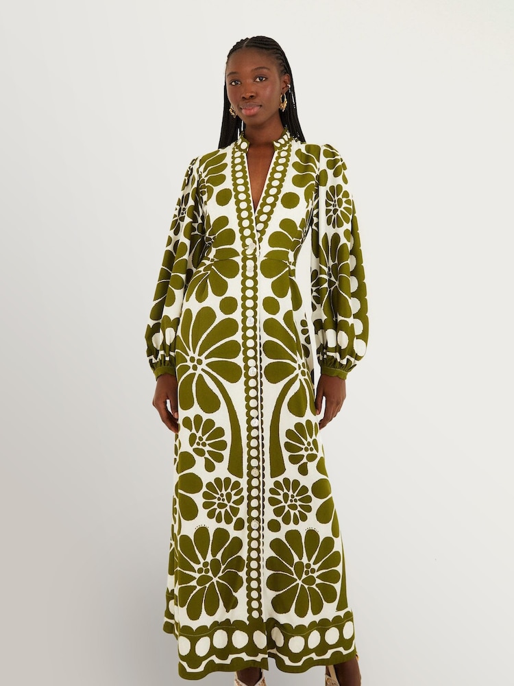 Farm Rio Green Palermo Maxi Dress - Image 1 of 4