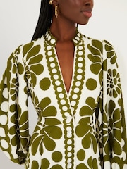 Farm Rio Green Palermo Maxi Dress - Image 4 of 4