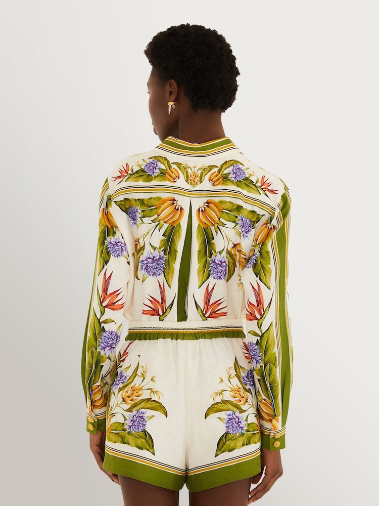 Farm Rio Tropical Scarf Sand Shorts - Image 2 of 2 Farm Rio Tropical Scarf Sand Shorts - Image 2 of 2