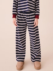 Navy/Red Rugby Top And Wide Leg Trousers Set (3-16yrs) - Image 3 of 10