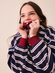 Navy/Red Rugby Top And Wide Leg Trousers Set (3-16yrs) - Image 4 of 10