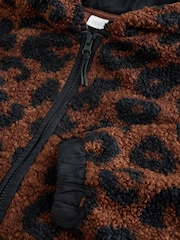 Animal Zip up Hooded Borg Jacket (3-16yrs) - Image 4 of 4